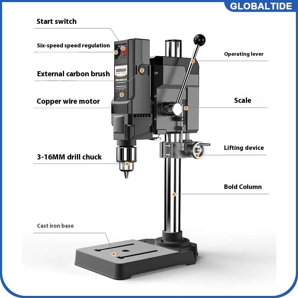 220V710W800W1050W Mini Tischbohrmaschine Präzisionsbohrfräsmaschine Home Multifunktionales Perlenwerkzeug Tragbarer Bohrer