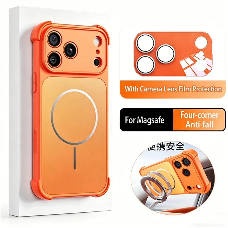 Matte Magnetic For Magsafe Case For iPhone 16 15 13 12 14 17 Pro Max ...
