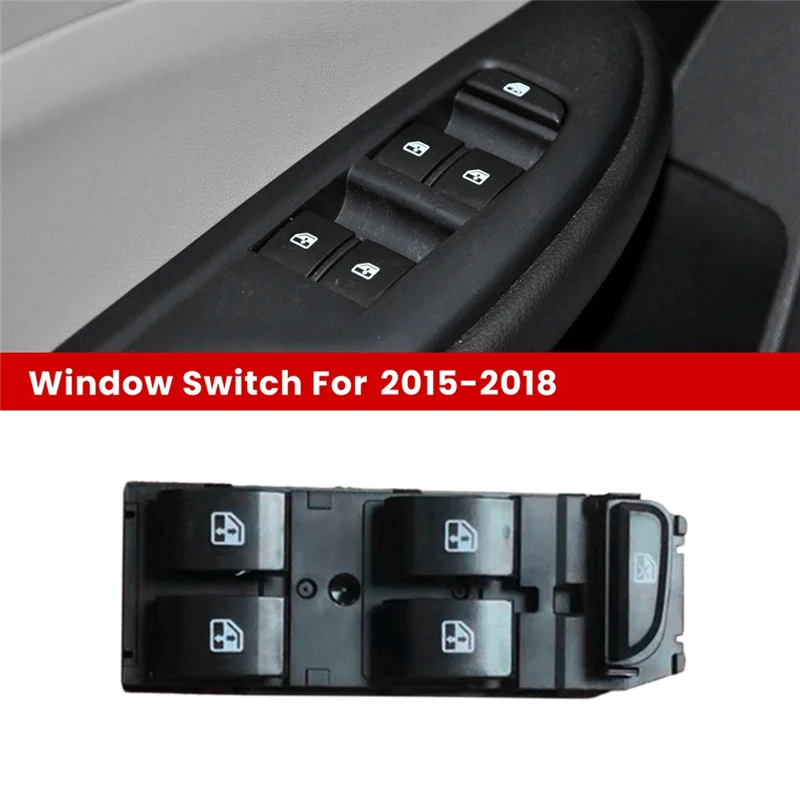 منظم نوافذ السيارة 26696324 زر التبديل الرئيسي لرافع النافذة لسيارة Buick Hideo 2015-2018 الجبهة اليسرى-N25R #2