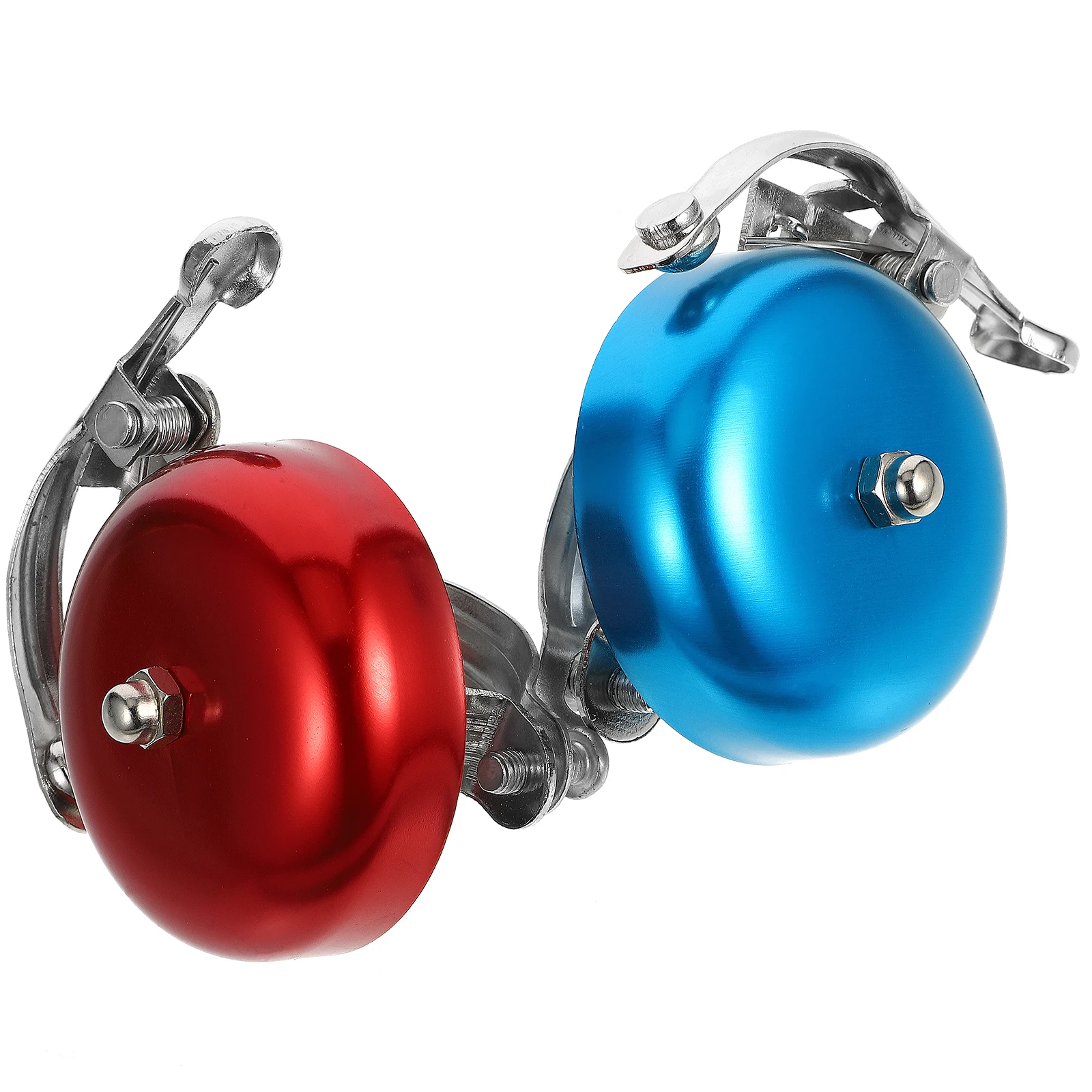 

2Pcs Road Bike Bell Aluminum Alloy Convenient Professional Cycling Bell Portable Loud Durable Anti-Loss Protective Layer
