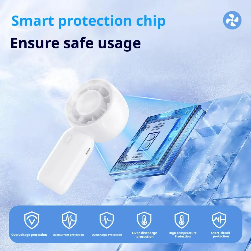Pocket Handheld Fan with USB Charging Portable Mini Fan for Students Outdoor Lightweight Lightweight Travel Fan Summer Essential