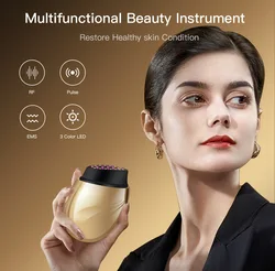 EMS Microcurrent Face Lifting Skin Tightening Massager Red Light Collagen Regeneration Anti-Aging RF Anti-Wrinkle Beauty Device