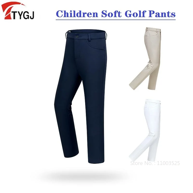 TTYGJ Golf Kinder Sporthose Jugend Anti-Schweiß Elastische Golfhose Jungen Lässige Gerade Hose Kinder Frühling Weiche Jogginghose