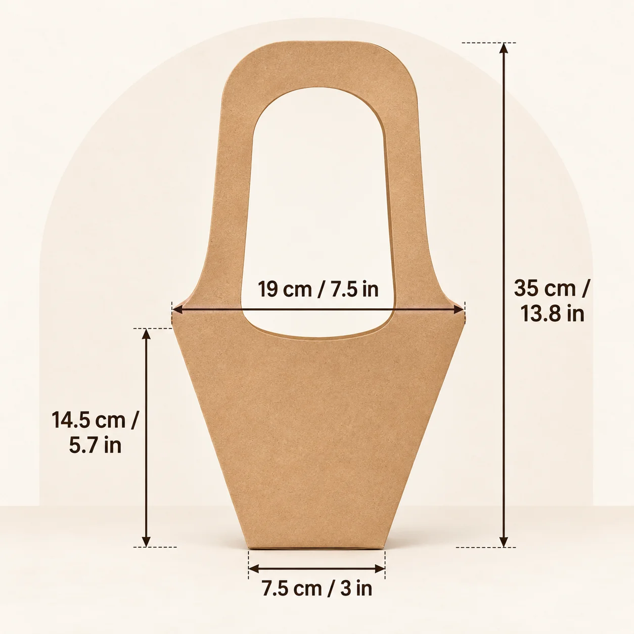 Personalizowana torba na kwiat – Flower Wrap Kraft recenzja i cena