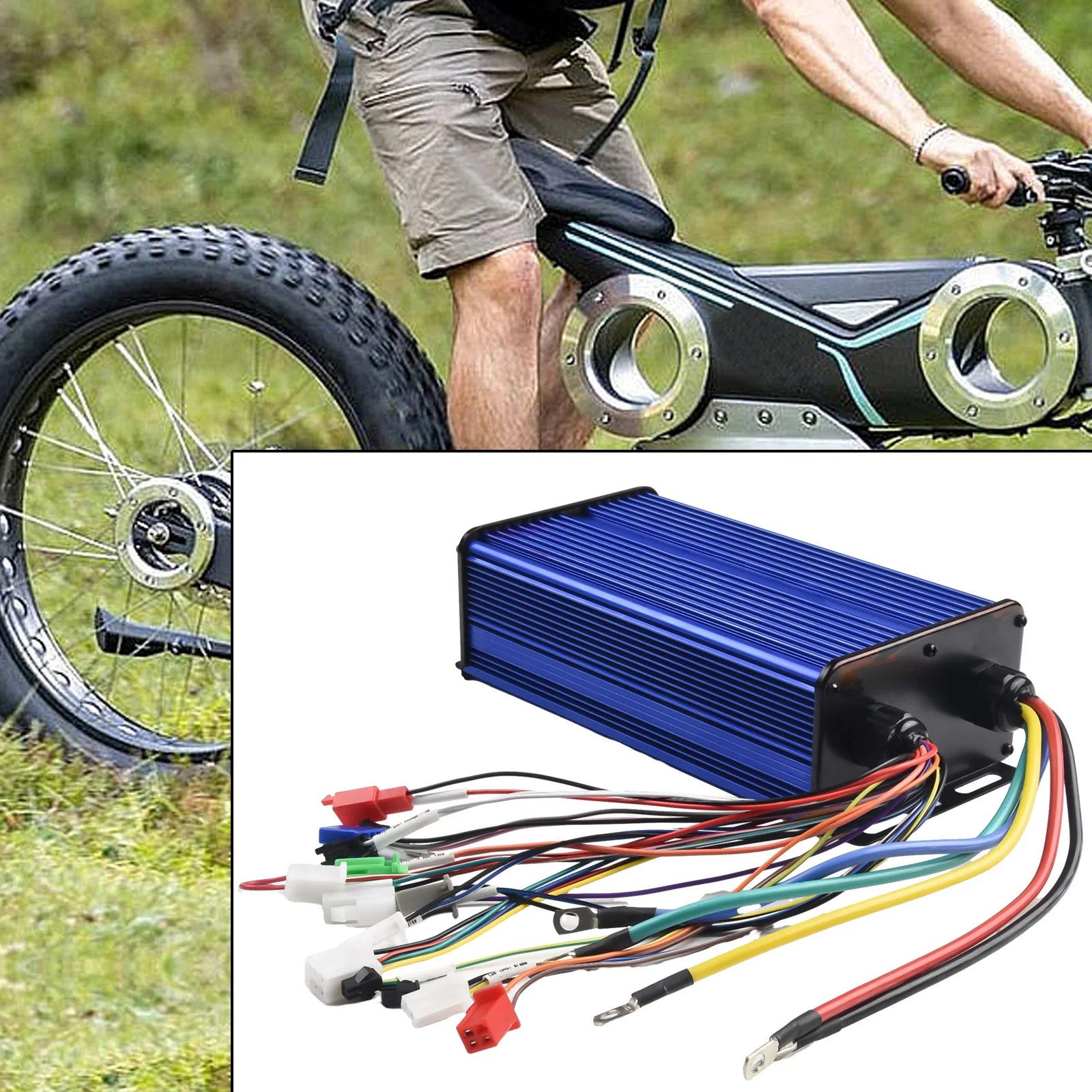 Controller Hub Motor Garden 225 * 118 * 68 Mm 24mos 3000W 48V-84V 80A Automatic Identification Metal E-Bike E-Scooter