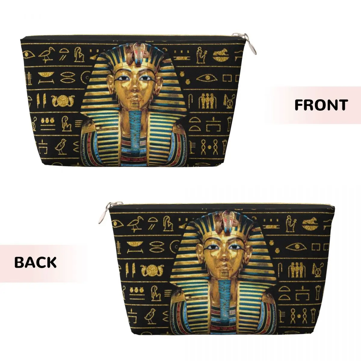 Custom Egyptian Bastet Cat Travel Cosmetic Bag Ancient Egypt Art Toiletry Makeup Organizer Ladies Beauty Storage Dopp Kit