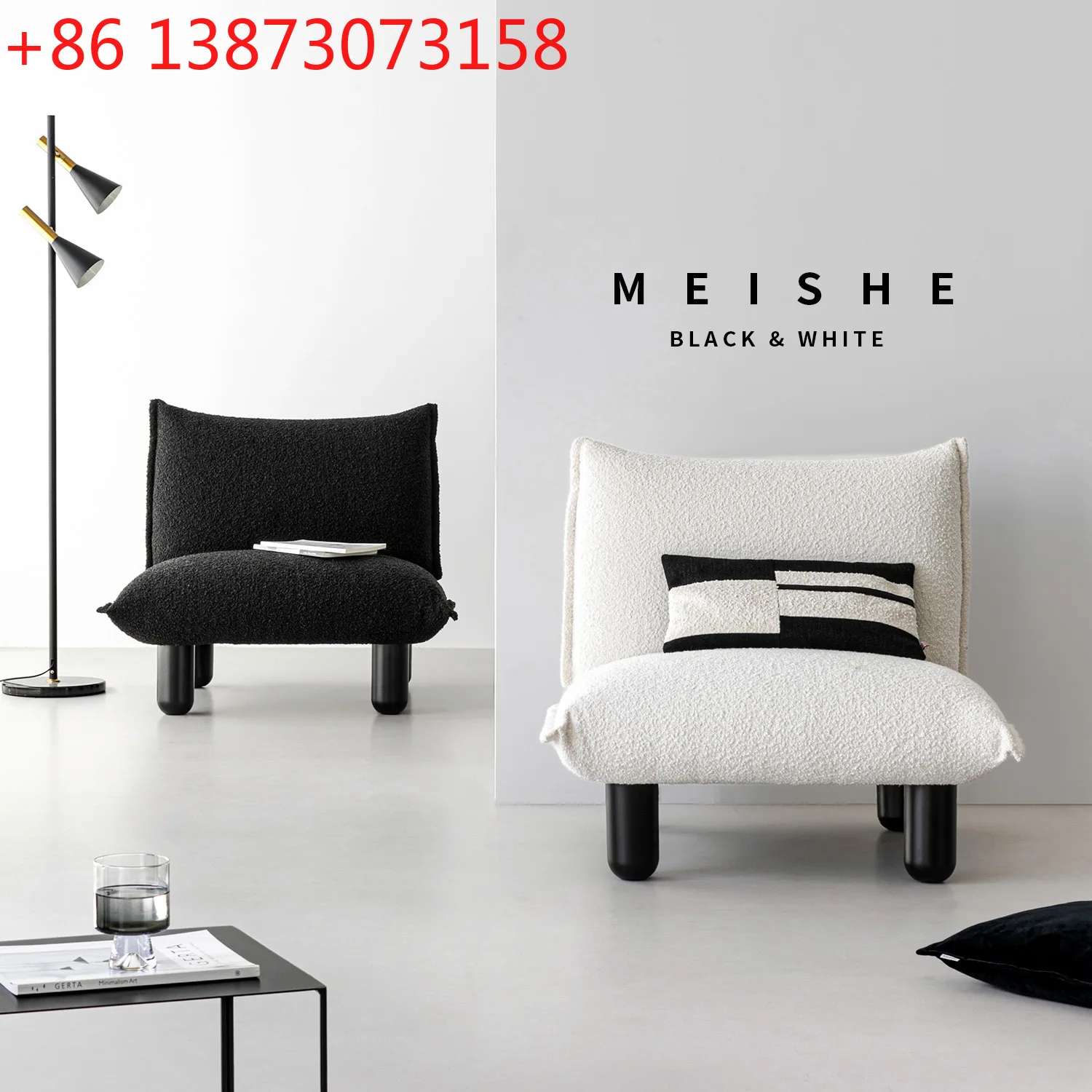 

Nordic style medieval floor single sofa chair black lazy leisure sofa chair B & B living room household small sofa