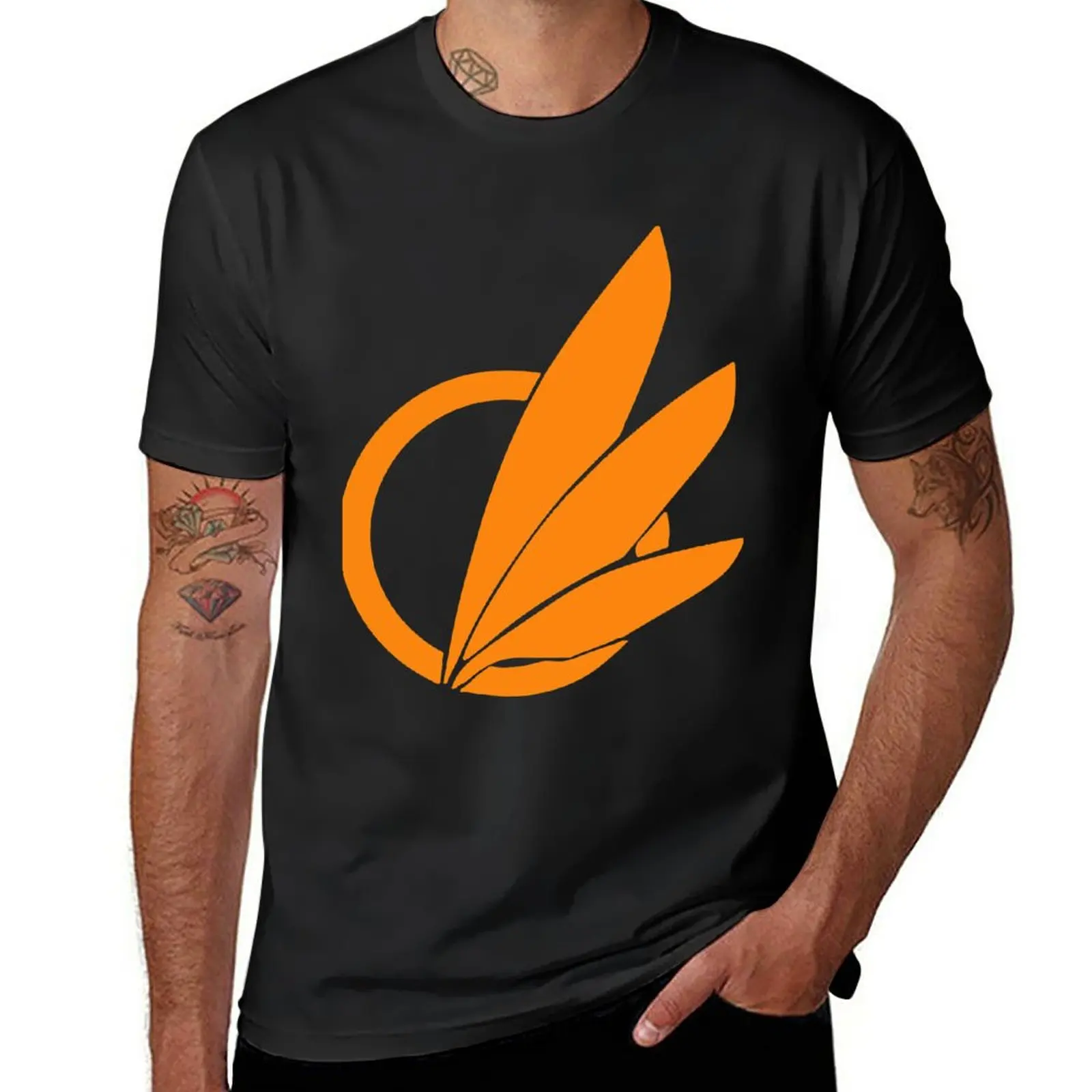 Avali Logo Orange T-Shirt aesthetic clothes sublime for a boy mens clothing