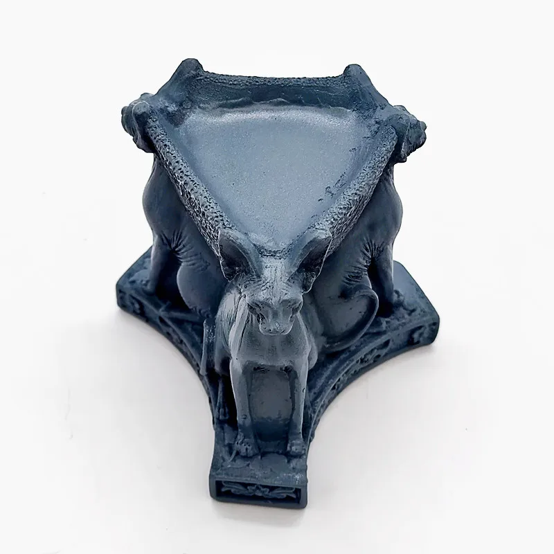 New silicone mold, three sided black cat candle holder, DIY concrete resin gypsum mold, Halloween decoration tools