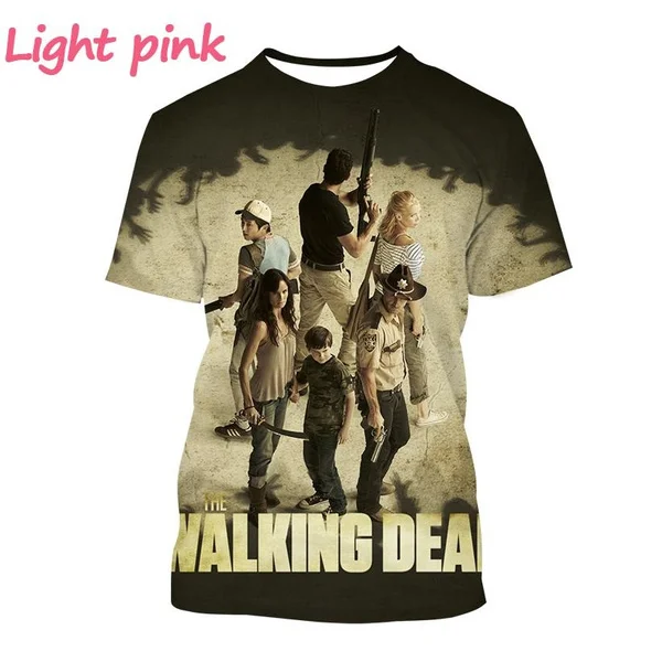 Classic Horror TV The Walking Dead T-shirts 3D Daryl Dixon Print Unisex Streetwear Summer New Men Women Short Sleeve Tee Y2k Top - view 4