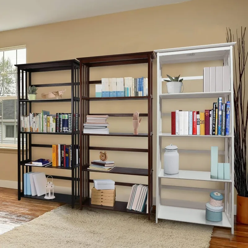 Mission Style 5-Shelf Bookcase,