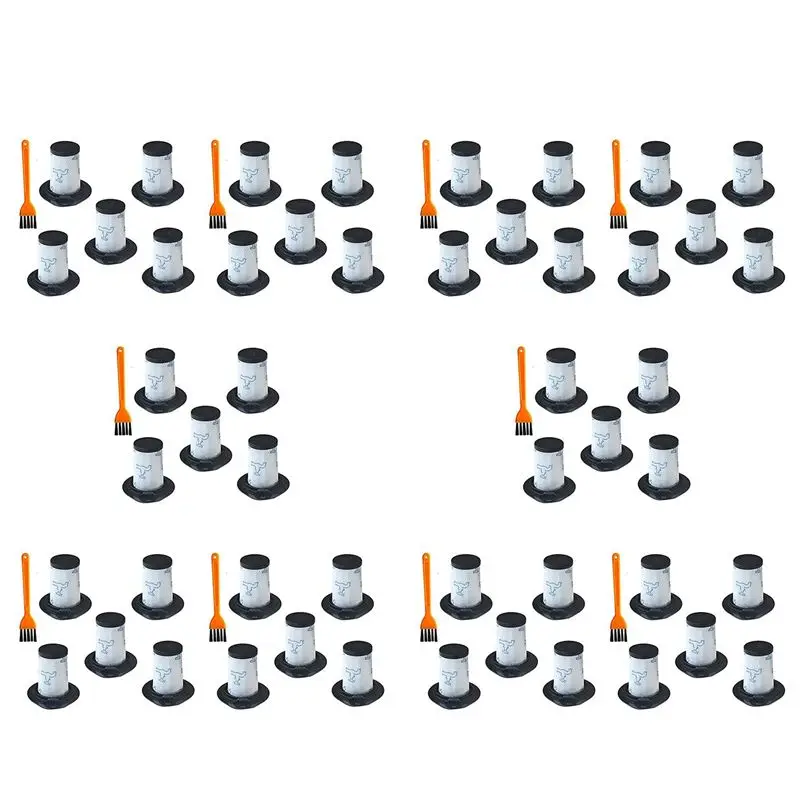 A66T 50 Pcs Vacuum Cleaner Filter Replacement for Rowenta Air Force 460 RH92xx Flex 560 RH94xx Washable Parts