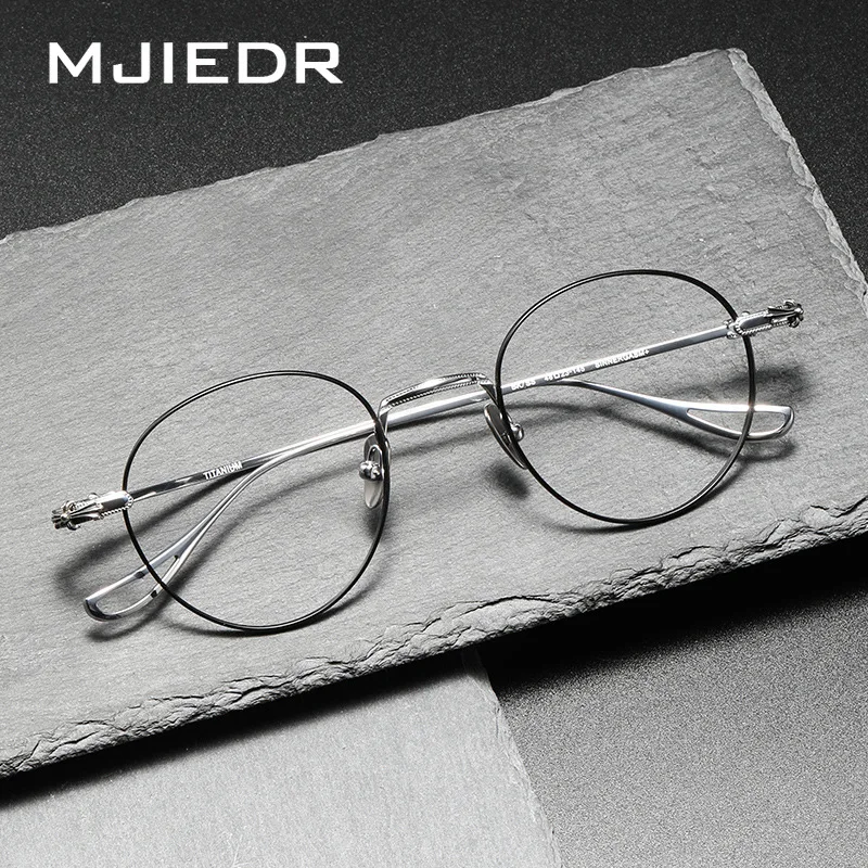 

High Quality Pure Titannium Glasses Oval Frame Exquisite Delicate Patterns Vintage Women's Optical Eyeglasses Brand Design