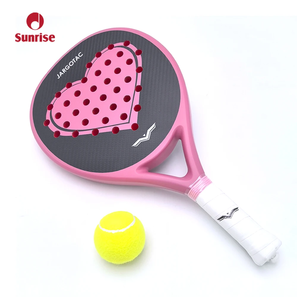 Professional SA001 Lightweight Padel Paddle 3k Carbon Fiber Teardrop High Quality Eva Core Fiberglass Sports