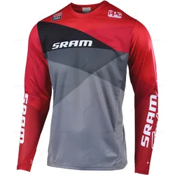 New Sram Enduro Bicycle Motocross Mtb Downhill Jersey Cycling Mountain Bike DH Maillot Ciclismo Hombre Quick Dry Jerseys Racing