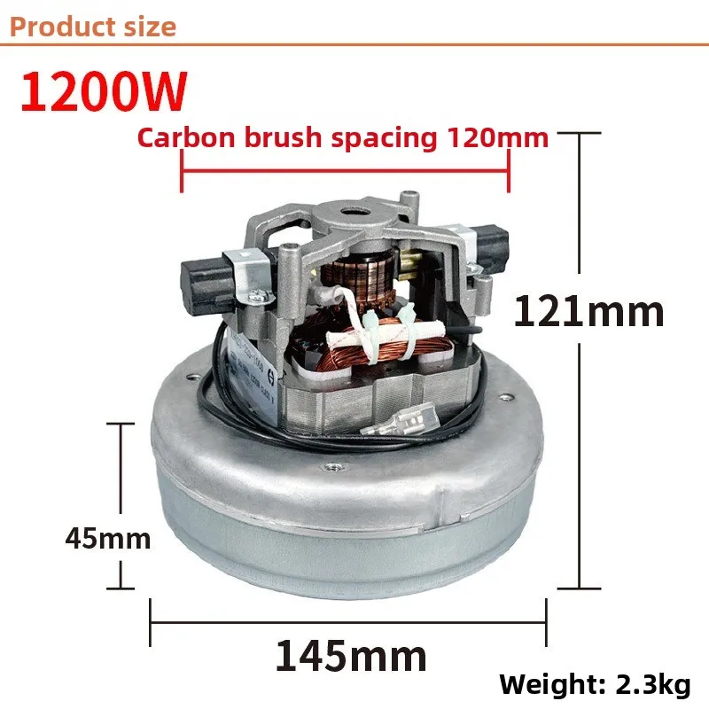 1200W All Copper Vacuum Motor FOR SD18 GVD15 Household Industrial Cleaner Universal Accessories