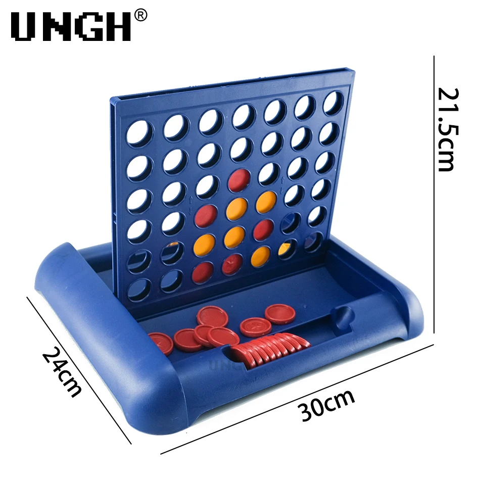 UNGH Family Home Board Game Four in A Row Bingo Chess Connect Classic Toys Educational Toy for Kids Children Entertainment Game