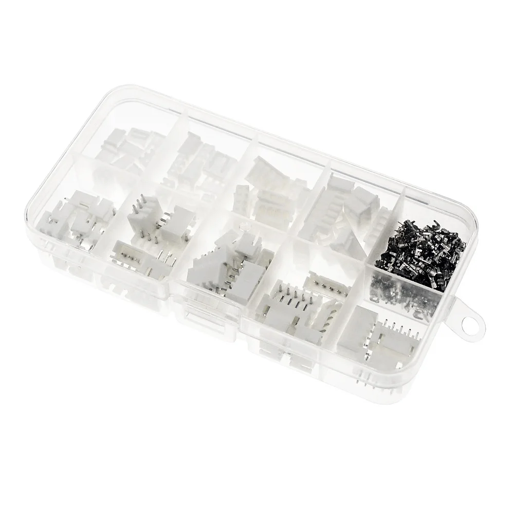 230pcs/box XH2.54 2p 3p 4p 5p pin 2.54mm Pitch Terminal Kit / Housing / Pin Header JST Connector Wire Connectors Adaptor XH Kit