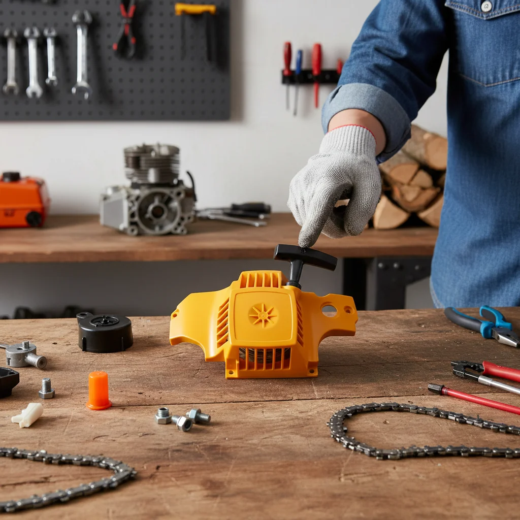 

535049335 Ручной стартер для P350 и P351, сменные аксессуары для садовой бензопилы, детали электроинструмента