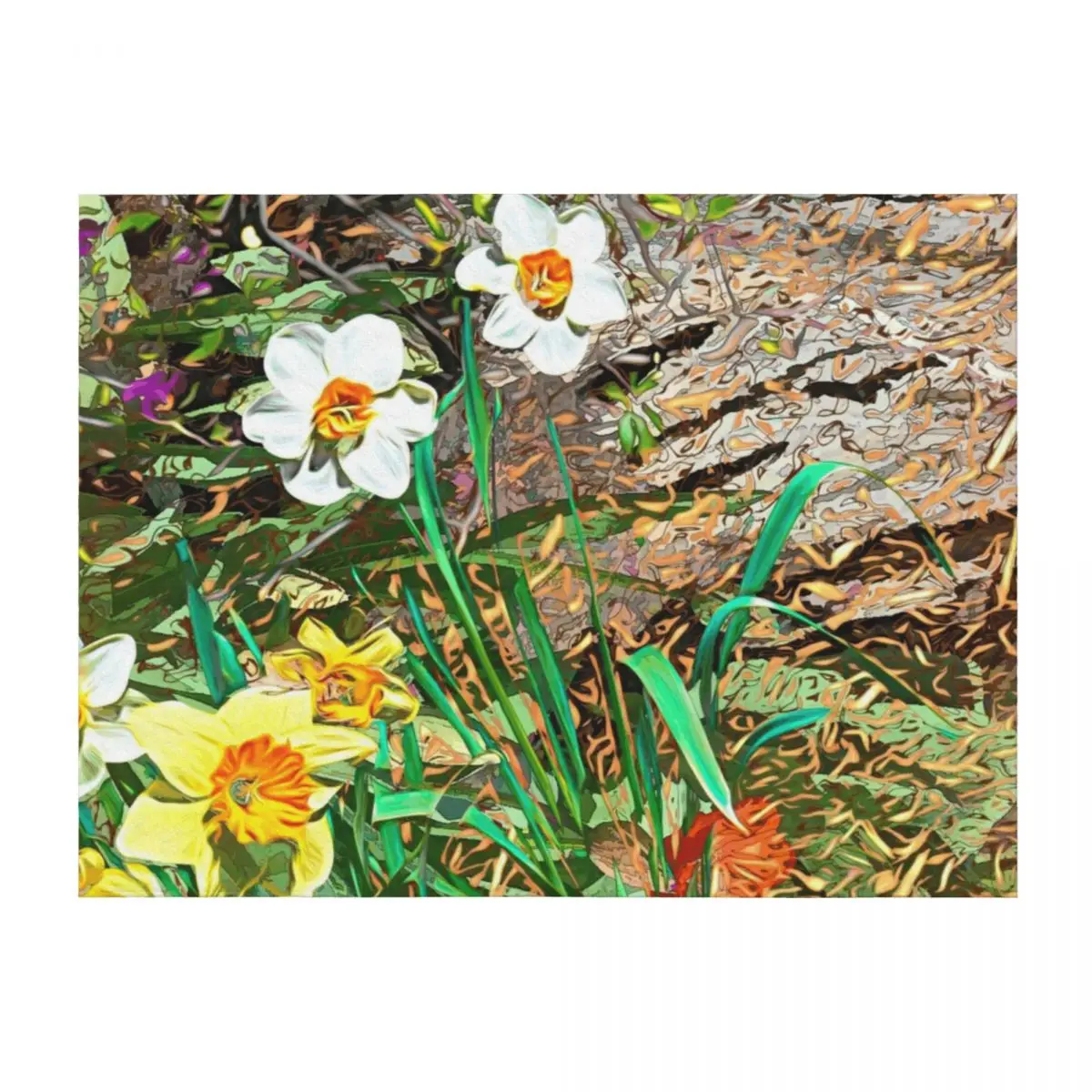 

First Walk in Spring Throw Blanket Shaggy Furry Summer Beddings decorative Blankets