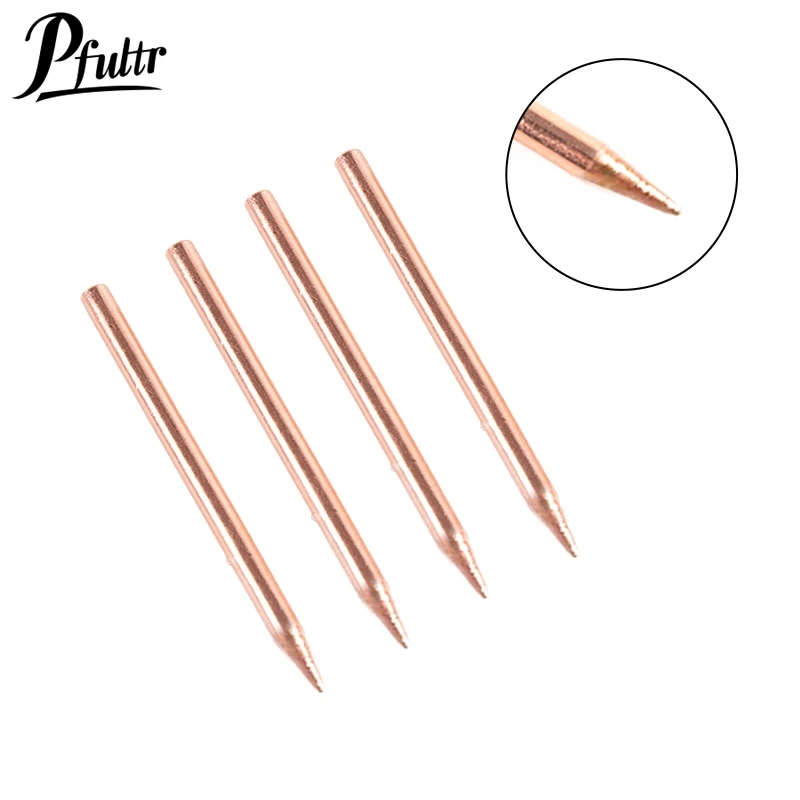 18650 Hand-held Spot Welder Small Lithium Battery Point Welding Pen Aluminum Oxide Copper Spot-welding Needle Electrode Tip