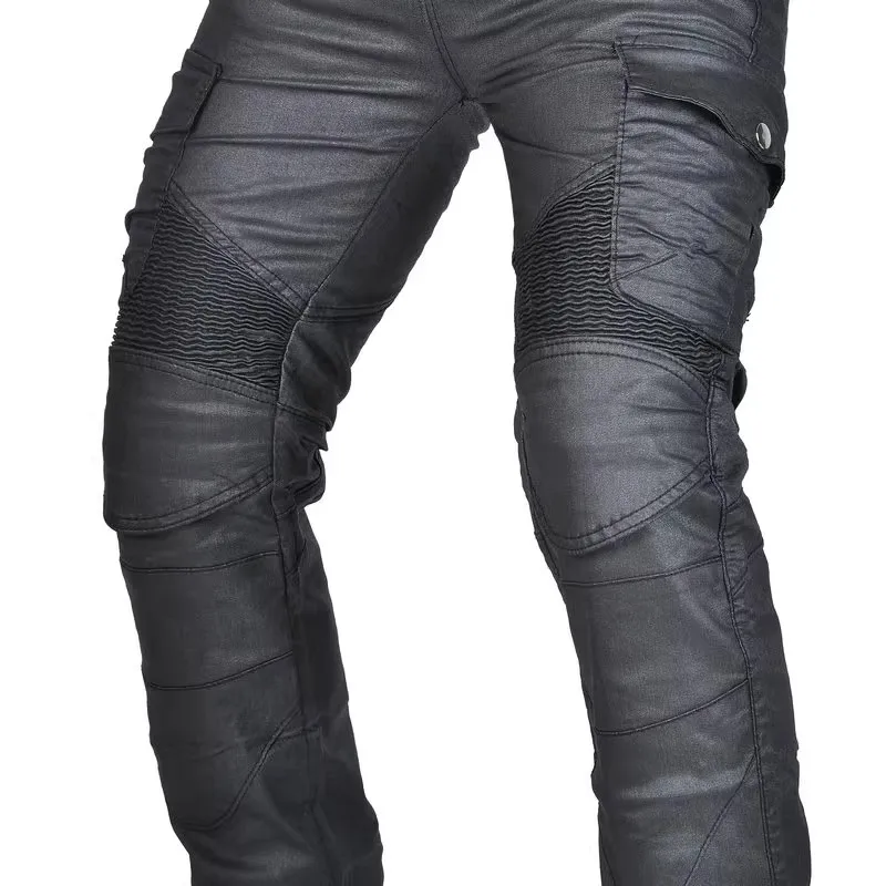 Motocross Protection Jeans Motorcycle Lightly waterproof Hard Surface Riding Protective Pants Knight Windproof Casual Trousers