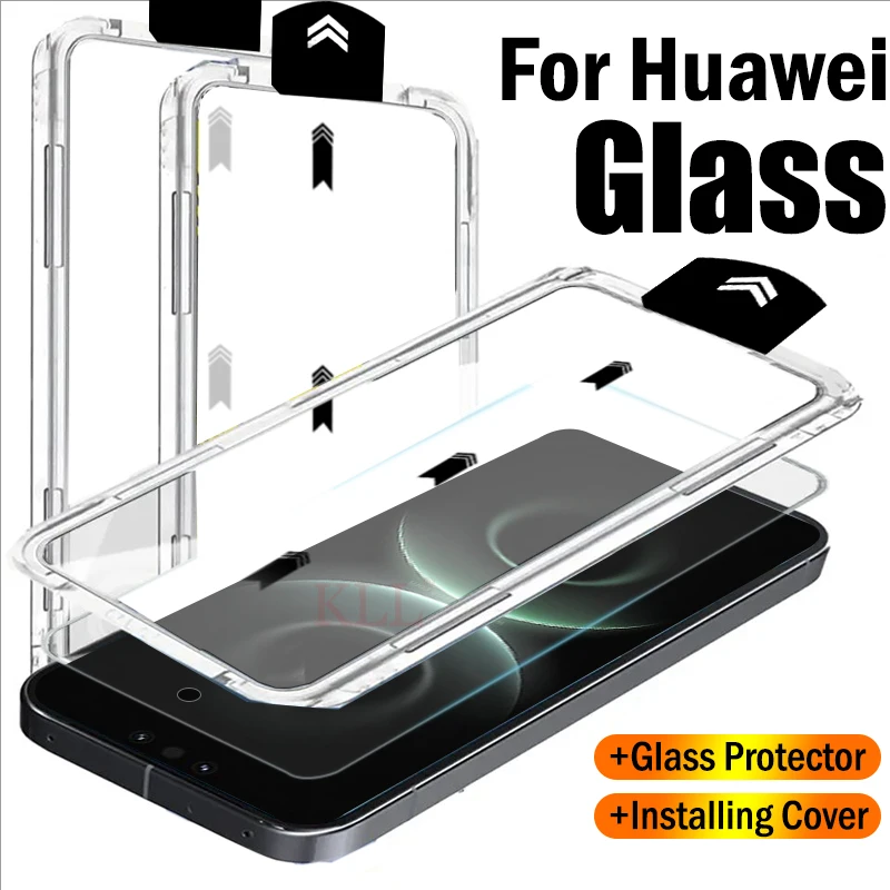 

1-2pcs Protective Glass for Huawei Mate 80 Pro Max 70 60 50 Nova 15 Ultra Screen Protector Easy Installation Dust Free Cover