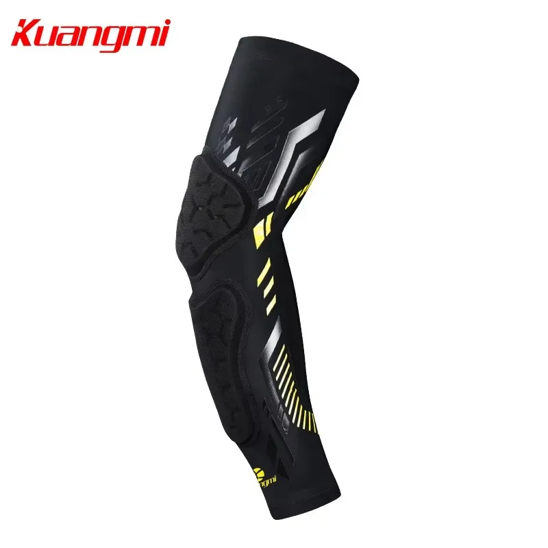 

Kuangmi 2 PCS Elbow Support Sleeve Protector for Weightlifting Tennis Brace Gym Crashproof Sport Basketball Elastic Pads