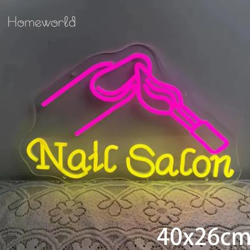 

Nail Salon Neon Sign USB Dimmable LED Neon Light for for Bedroom Beauty Room Girly Room Nails Salon Decor Neon Decoration Gift