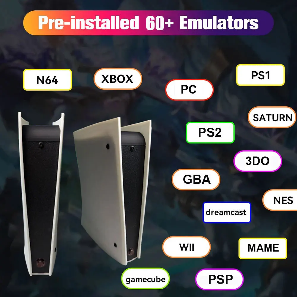 X5 60 + المحاكيات 1T ريترو لعبة وحدة التحكم Batocera I3-3110M 70000 + ألعاب ل وي PS2 PSP GameCube N64 مقبض لاسلكي 4K HD TVBox