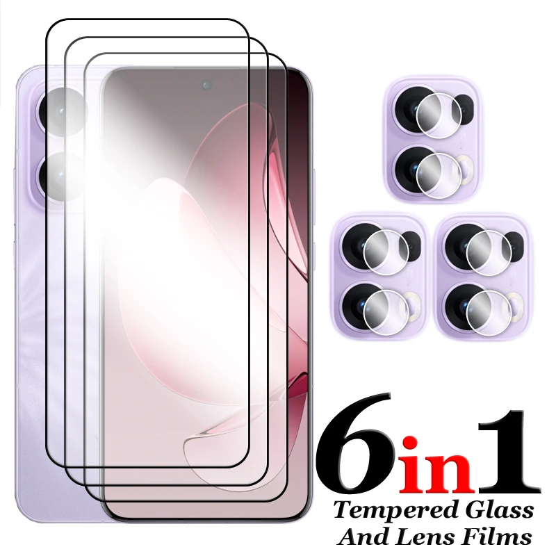 For OPPO Reno13 F Screen Protector 6.67 inch Full Cover Glass For OPPO Reno13 F 4G 5G Tempered Glass For OPPO Reno13 F Lens Film