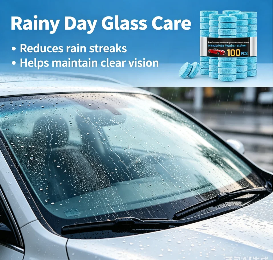 Auto Washer Pellet Solid Cleaner Car Windscreen Cleaner Effervescent Tablet Wiper Glass Solid Cleaning Tablets Pastille