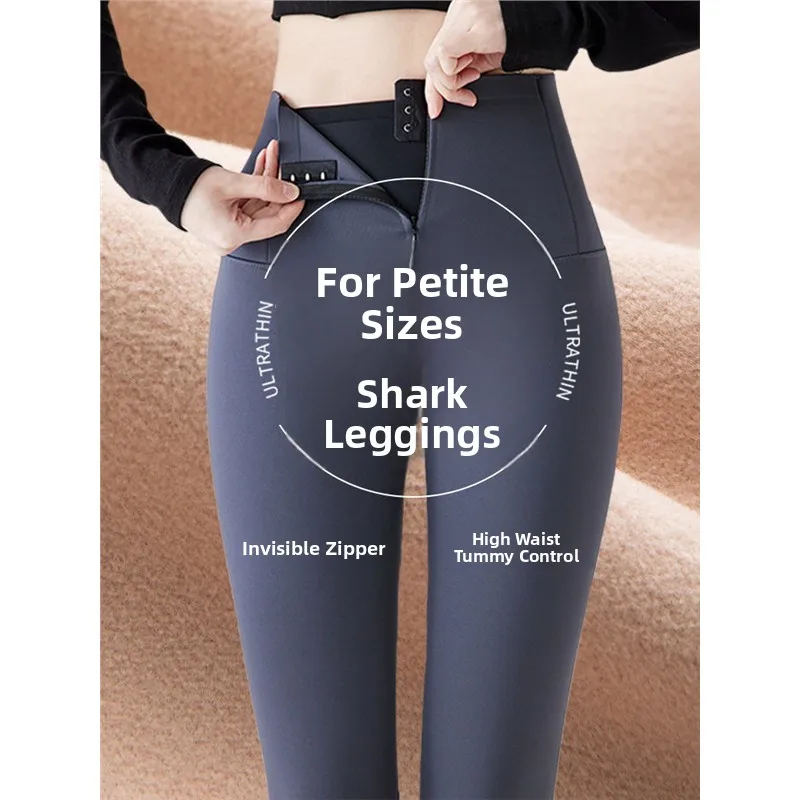 سراويل اليوغا النسائية من جلد arkskin Fce مبطنة رقيقة للتحكم في البطن ورفع المؤخرة للخريف والشتاء والربيع وصل حديثًا