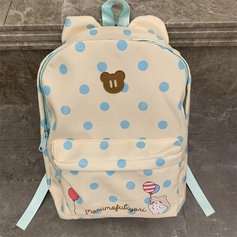 حقيبة ظهر Marumofubiyori Bear للنساء والفتيات Kawaii حقائب لطيفة على شكل رسوم متحركة أنيمي حقيبة ظهر مدرسية حقيبة ظهر مدرسية