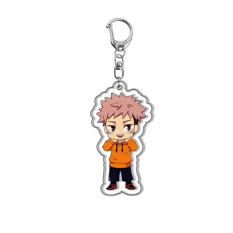 Anime Action Itadori Yuji Zenin Maki Inumaki Toge Kugisaki Nobara Keychains Customized Clear Acrylic Logo Products