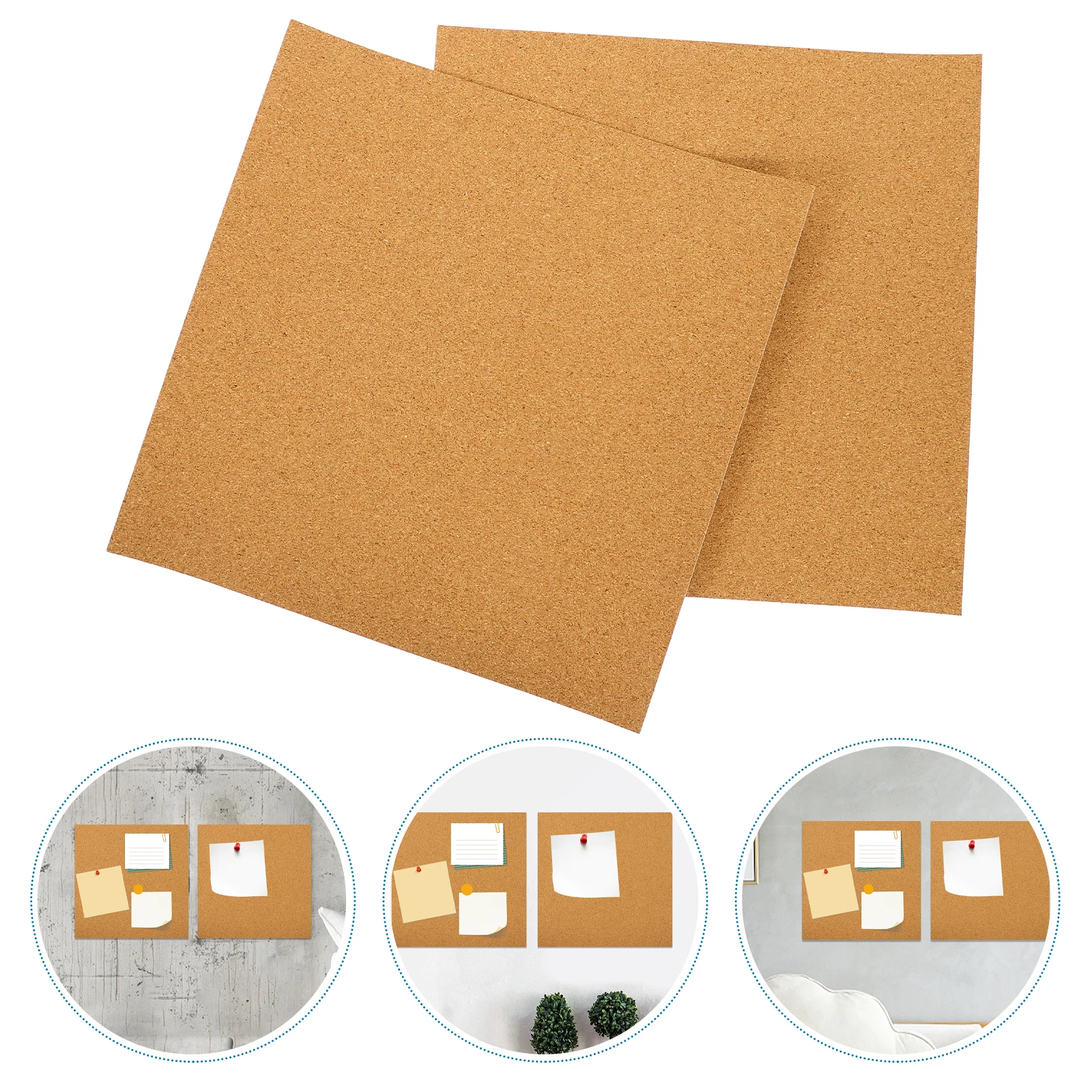 5pcs Soundproof Cork Paper Cork For Office Home Wall Decoration Self-Adhesive Bulletin Board Display Notice Board