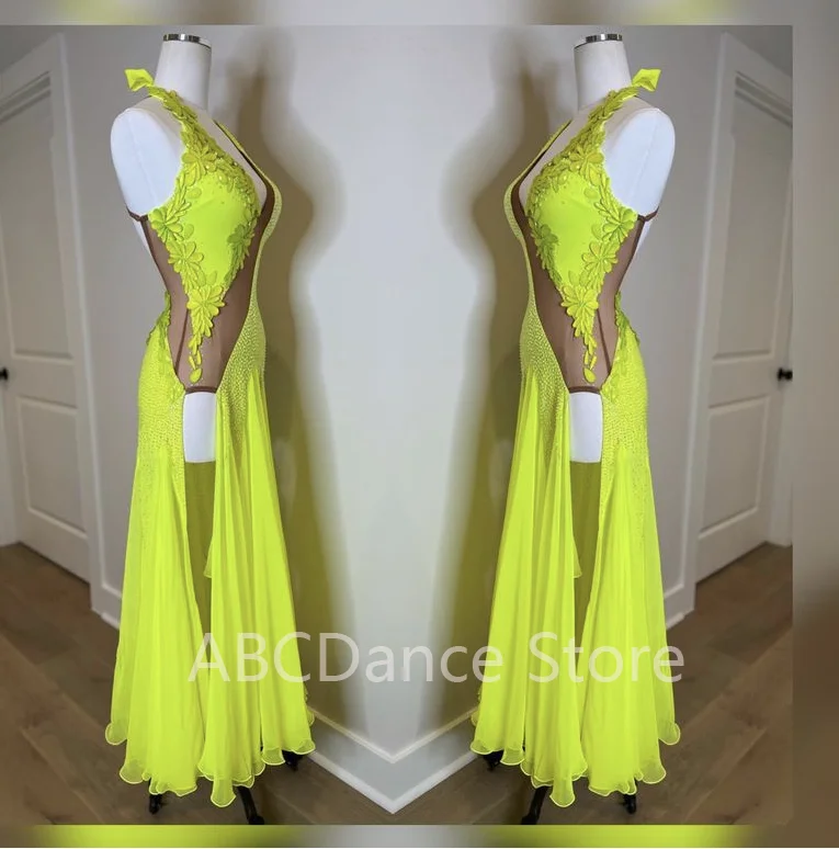 Ballroom Dance Competition Dresses Dance Costumes Waltz Dress For Dancing Clothes Dance Wear Dress American smooth