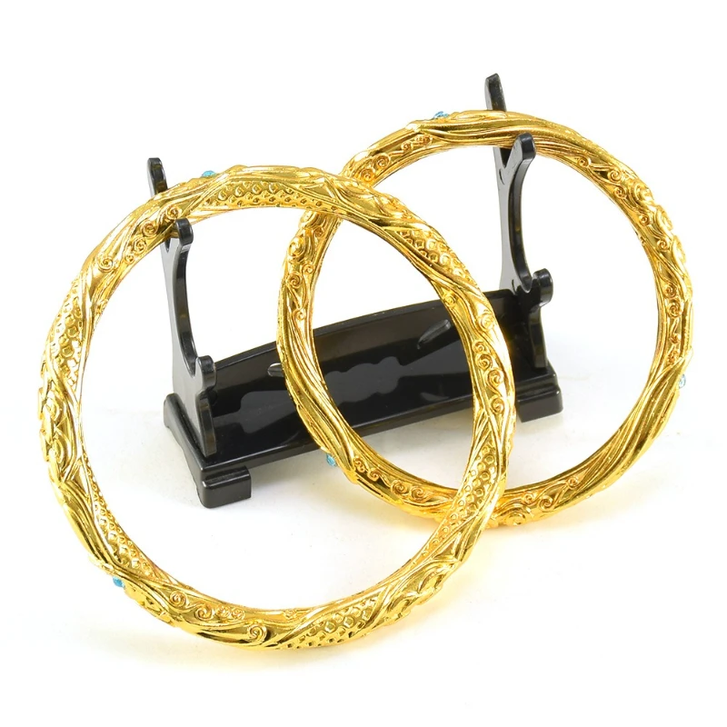 8cm/3.14in Nezha Animacja Broń peryferyjna Koło wiatru i ognia Metalowe rzemiosło Qiankun Koło Anime Zabawka Model Pierścień na rękę Zabawka Prezent