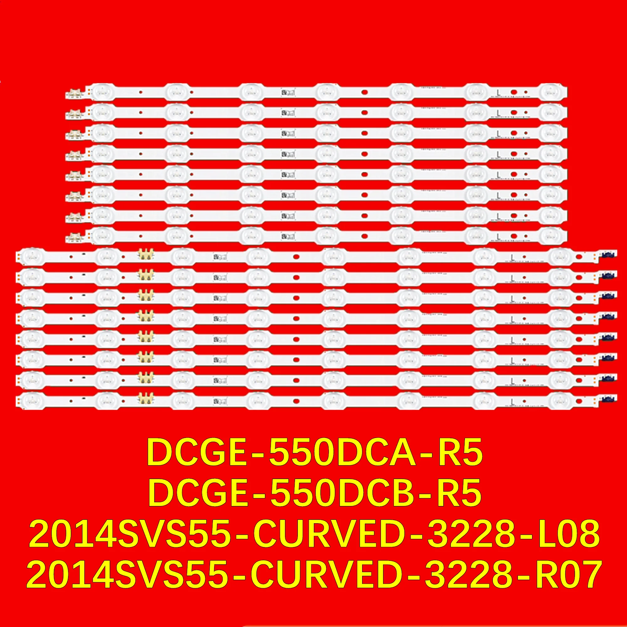 LED Backlight for UE55HU7100 UA55HU7200 UE55HU7200 UN55HU7200 UA55HU7800 UN55HU7250 CY-VH055FGLV1H DCGE-550DCA-R5 DCGE-550DCB-R5