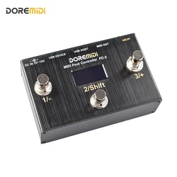 DOREMiDi MIDI Foot Controller (FC-3) MIDI Controller Designed That Can Be Used for Foot Control