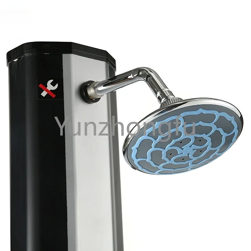 Outdoor Shower for Swimming Pool and Garden Popular Black Color Garden Pool Sunny Stainless Steel Solar