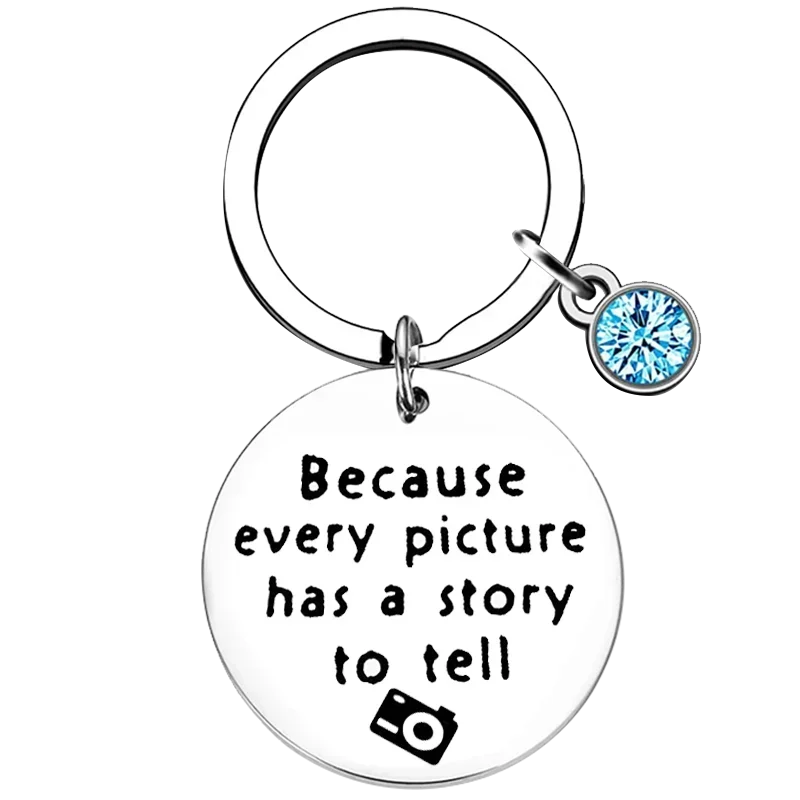 Photographer Lover Inspirational Gift Keychain Photographer Christmas Birthday Key Rings Videographer Lover Gift Photo Club Gift