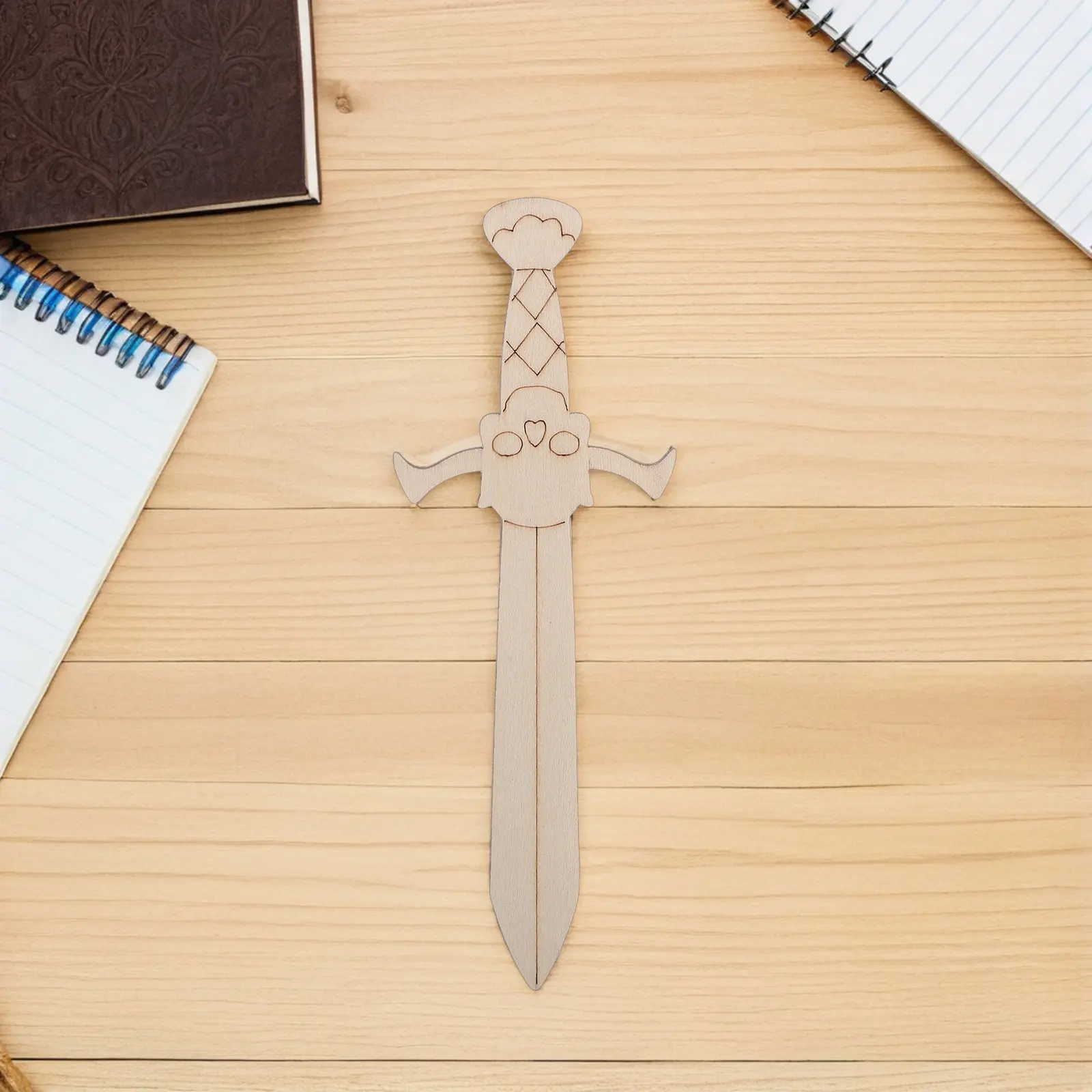 

20 шт. деревянных заготовок для поделок, с пиратским дизайном, для детских художественных проектов, натуральные деревянные элементы для росписи вручную