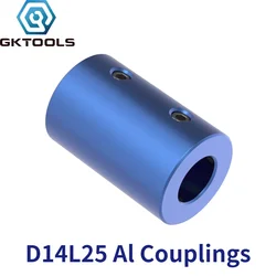 GKTOOLS-acoplamientos de aleación de aluminio D14L25, pieza de Motor paso a paso para impresoras 3D, eje Flexible azul, diámetro de 3/3, 17, 4, 5, 6/6, 35, 7/8mm