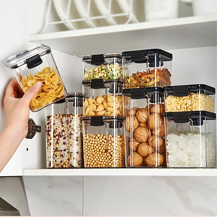 Sealed jar, dried fruit, spices, grains, refrigerator, fresh-keeping storage box, kitchen beans and noodles storage jar