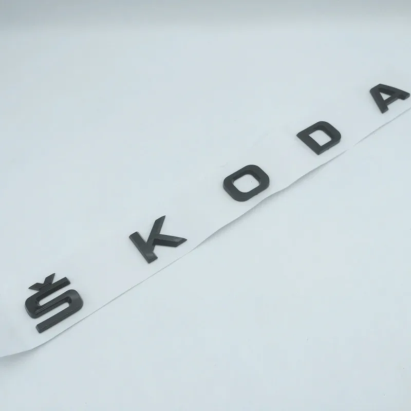 1 Stück für Skoda 3D Hochwertiges Auto-Emblem für Motorhaube und Kofferraum, Aufkleber, Abzeichen, Styling-Autozubehör – Detail 4