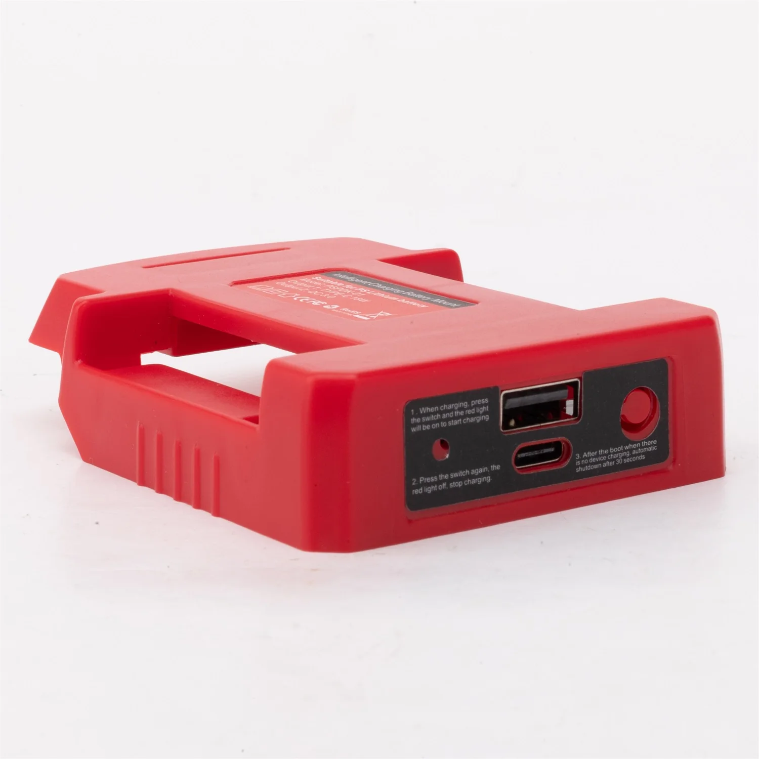 For Lidl Parkside X20V Team Lithium Battery Power Bank W/USB Output Holder Fast Charging for Phone(Not a battery charger)