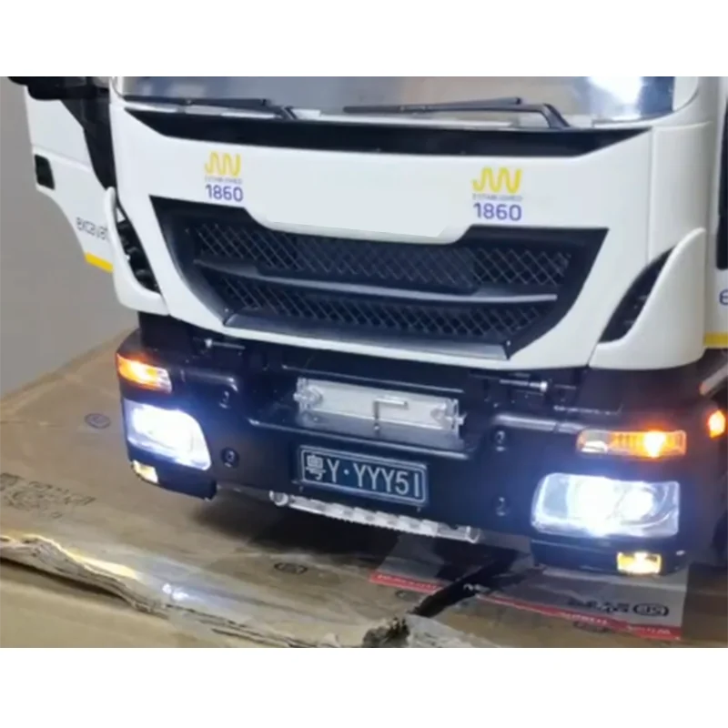 Front/rear LED Lighting System Headlight Taillight Upgrade for 1/14 Tamiya RC Dump Truck Tipper Trailer Iveco Car Accessories