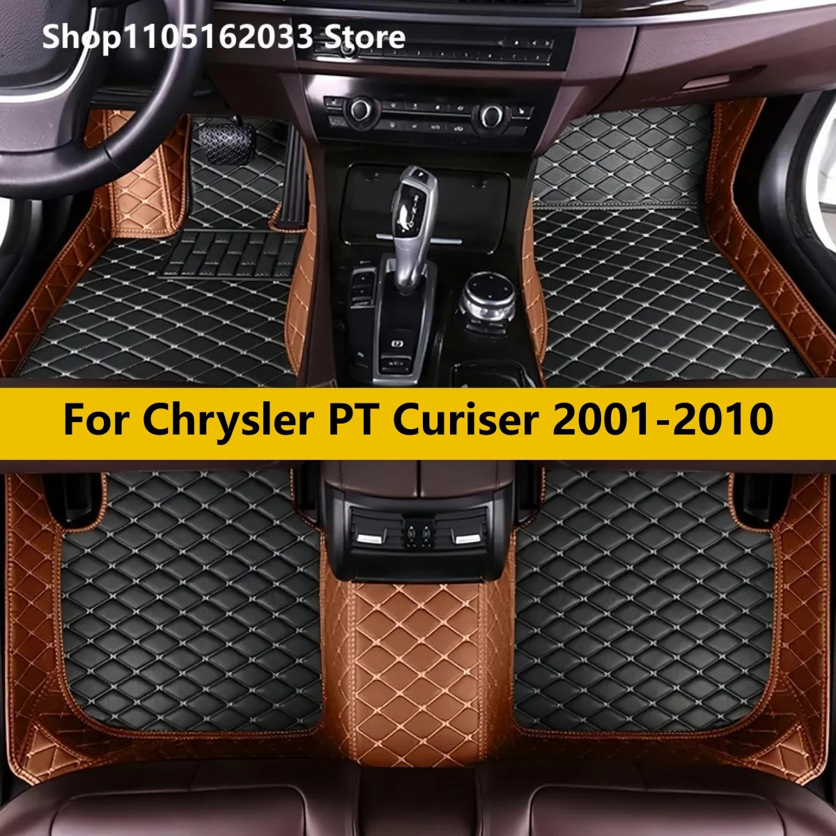 

Car Floor Mats Fit For Chrysler PT Curiser 2001 2002 2003 2004 2005 2006 2007 2008 2009 2010 Leather auto accessories Car Carpet