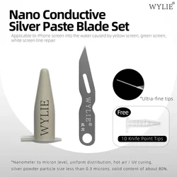 WYLIE Nano Conductive Silver Paste For Phone Screen Yellow Line Repair Circuits Caused Water Ingress Damaged Screen Repair Tool
